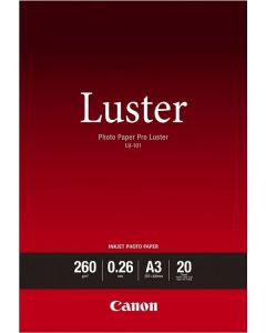 Canon LU-101 Photo Paper Pro Luster A3 20 Sheets 260g/m2