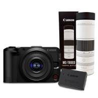 EOS R50 V (RF-S14-30mm f/4-6.3 IS STM PZ) BLACK & Battery Pack LP-E17 & MC-TB003-WH ASA GB