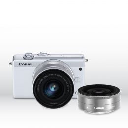EOS M200 (EF-M15-45mm f/3.5-6.3 IS STM) & EF-M22mm f/2.0 STM (WH)