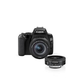 (BK) EOS200DII Double Lenses kit (EF-S 18-55mm f/4-5.6 IS STM & 24 STM)
