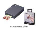 SELPHY QX20 (Dark Grey) + XC-20L